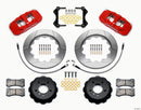 Wilwood AERO6 Front Hat Kit 14.00 Red 2007-2011 BMW E90 Series w/Lines