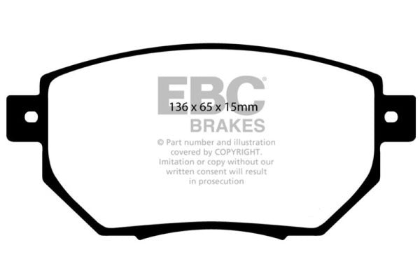 EBC 05-06 Nissan Altima 3.5 SE-R Greenstuff Front Brake Pads