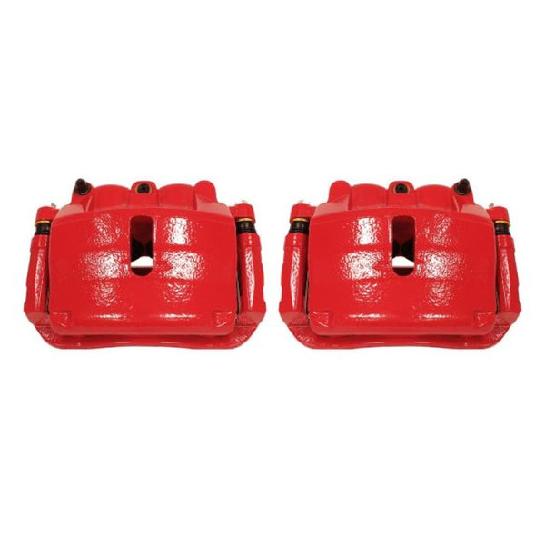 Power Stop 2009 Ford F-150 Front Red Calipers w/Brackets - Pair