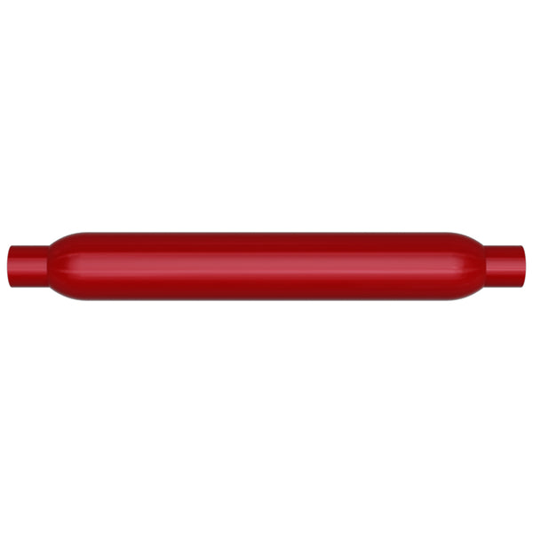 MagnaFlow Muffler Red Pack Series Glasspack 3.5in Rd 22in Body Length 2.25in/2.25in Inlet/Outlet