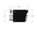 MBRP Universal Carbon Fiber Tip 3in ID / 4in OD Out / 6.13in Length Angle Cut Dual Wall