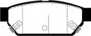EBC 93-96 Eagle Summit 1.5 Redstuff Rear Brake Pads