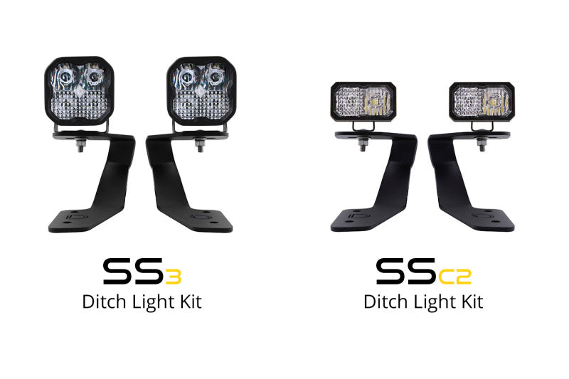 Diode Dynamics 18-21 Subaru Crosstrek Stage Series 2in LED Ditch Light Kit - Sport Yellow Combo