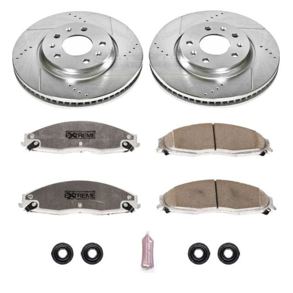 Power Stop 03-05 Cadillac CTS Front Z26 Street Warrior Brake Kit