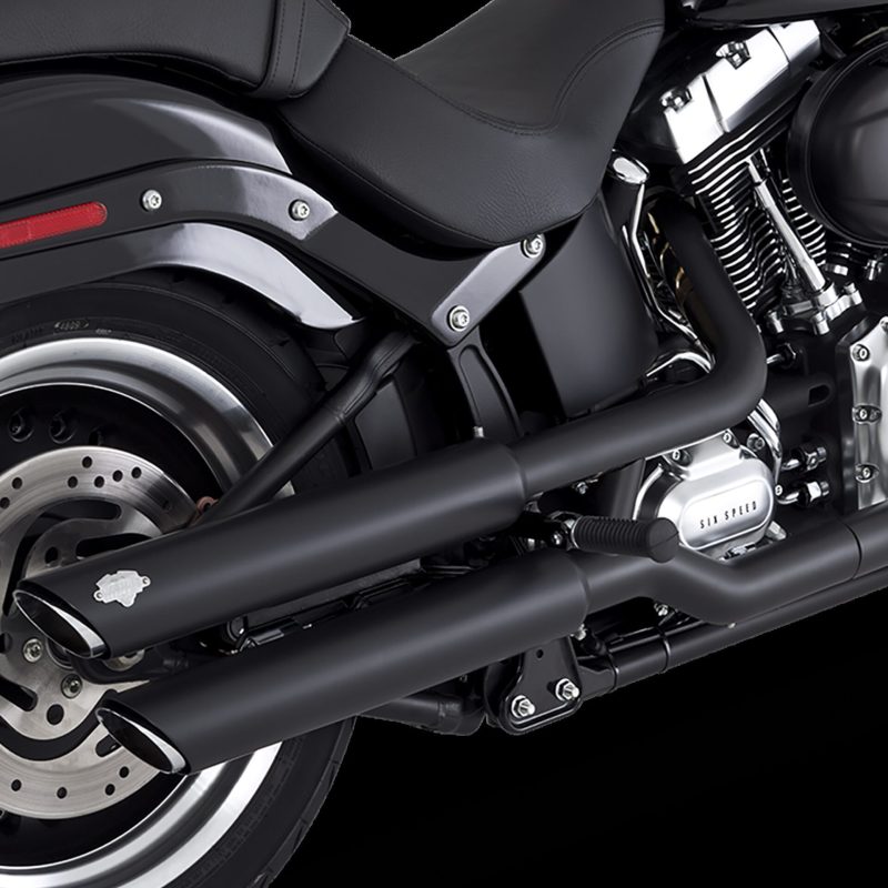 Vance and Hines 3 Twin Slash Slip-Ons Pcx Blk