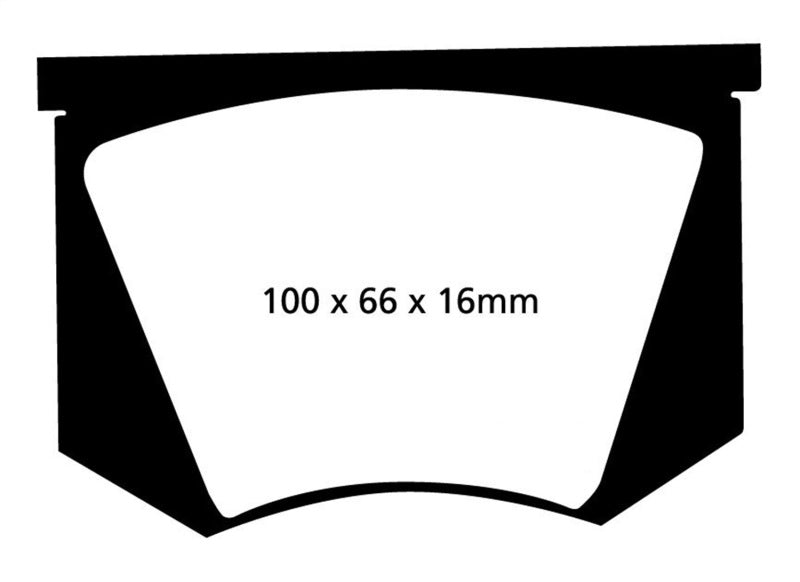 EBC 64-66 Ac Cobra 7.0 Yellowstuff Rear Brake Pads