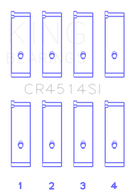 King Toyota 1AZFE/2AZFE (Size 0.75) Rod Bearing Set