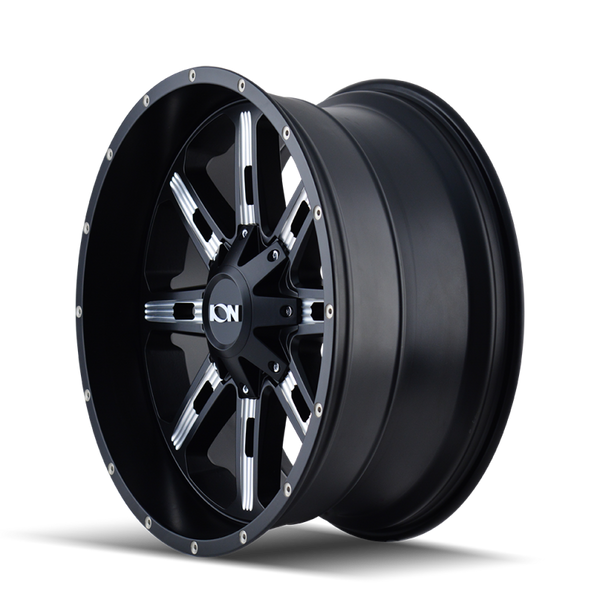 ION Type 184 17x9 / 5x127 BP / 18mm Offset / 87mm Hub Satin Black/Milled Spokes Wheel