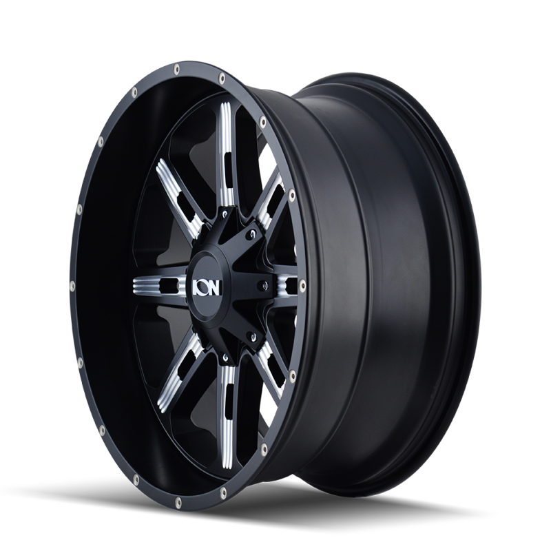 ION Type 184 17x9 / 5x127 BP / 18mm Offset / 87mm Hub Satin Black/Milled Spokes Wheel