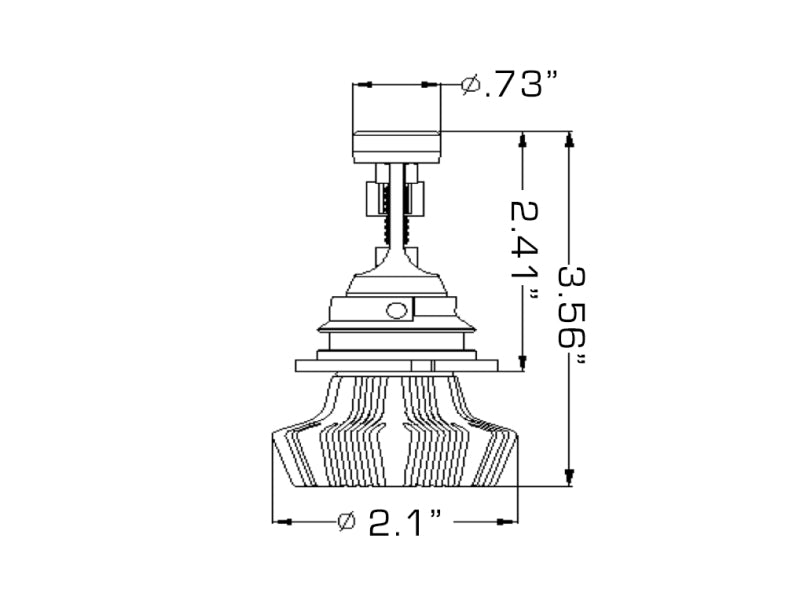 Oracle 9004 4000 Lumen LED Headlight Bulbs (Pair) - 6000K