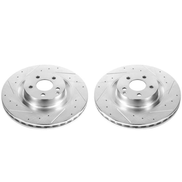 Power Stop 09-14 Mercedes-Benz CL550 Front Evolution Drilled & Slotted Rotors - Pair