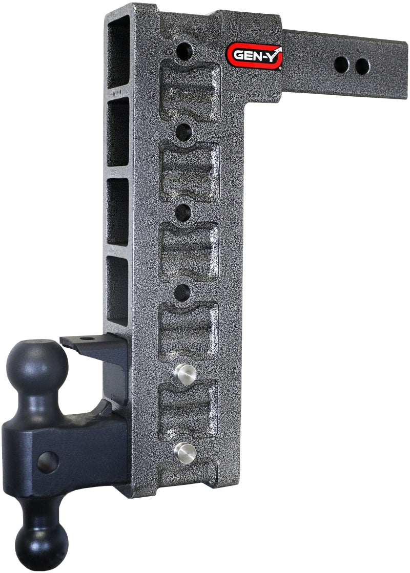 Gen Y Mega Duty 2.5In Shank 15In Drop 21K Hitch w/ Dual-Ball / Pintle Lock / Stabilizer Kit