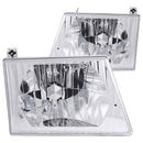 ANZO 1992-2006 Ford Econoline Crystal Headlights Chrome