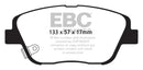 EBC 10-14 Hyundai Sonata 2.0 Turbo Greenstuff Front Brake Pads
