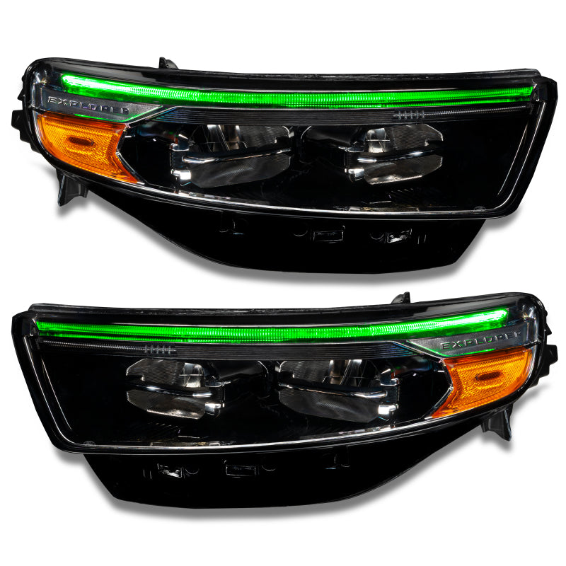 Oracle 20-22 Ford Explorer Dynamic RGB Headlight DRL Upgrade Kit - ColorSHIFT - w/ Simple Controller