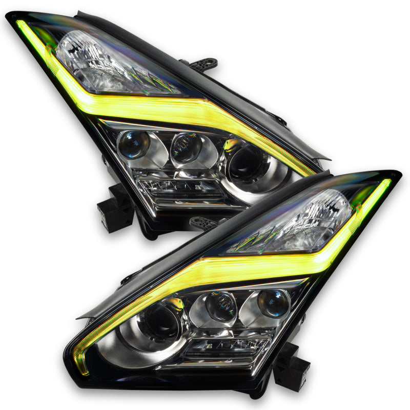 Oracle 15-21 Nissan GT-R Lightning Bolt Headlight DRL Upgrade RGB+W ColorSHIFT w/ Simple Controller