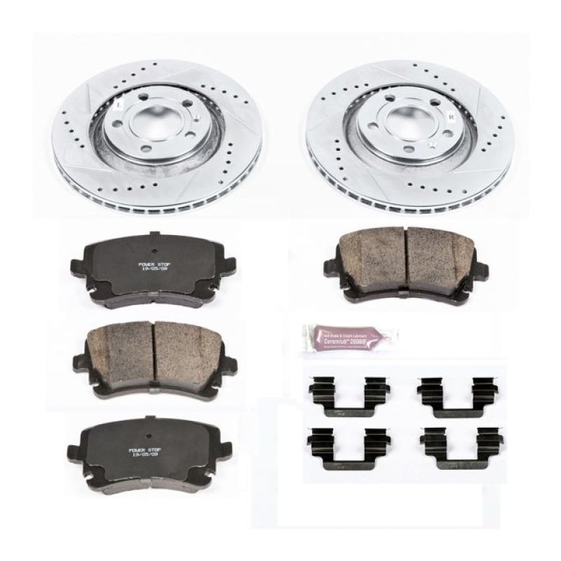 Power Stop 04-09 Audi S4 Rear Z23 Evolution Sport Brake Kit