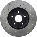 StopTech 99-08 Acura TL (STD Caliber) / 01-03 CL / 04-09 TSX Cross Drilled Left Front Rotor