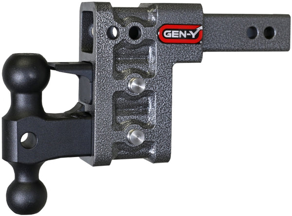 Gen Y Mega Duty 2In Shank 5In Drop 2K TW 16K Hitch w/ GH-051 Dual-Ball w/ GH-032 Pintle Lock