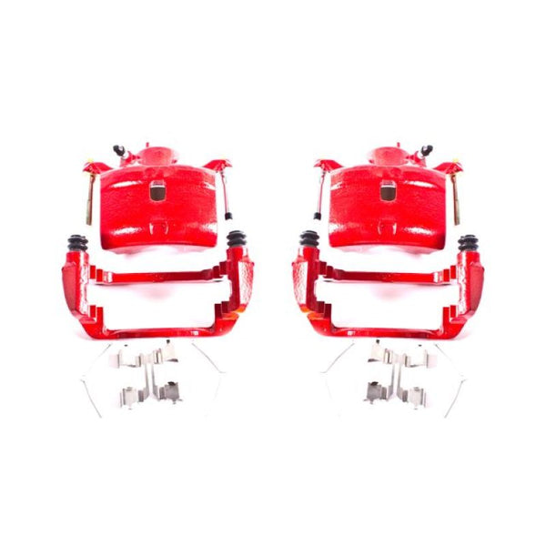 Power Stop 02-04 Honda CR-V Front Red Calipers w/Brackets - Pair