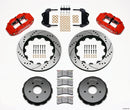 Wilwood Narrow Superlite 6R Front Hat Kit 14.00in Drilled Red 2004-2006 Pontiac GTO