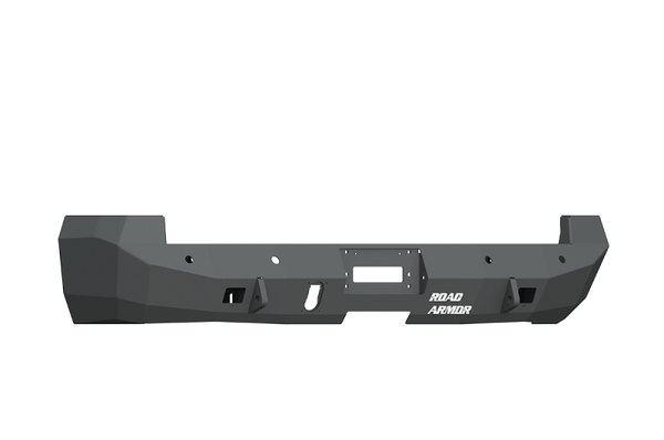 Road Armor 10-18 Ram 2500 Stealth Rear Winch Bumper w/Sensor Holes - Tex Blk (WARN M8000 Only)