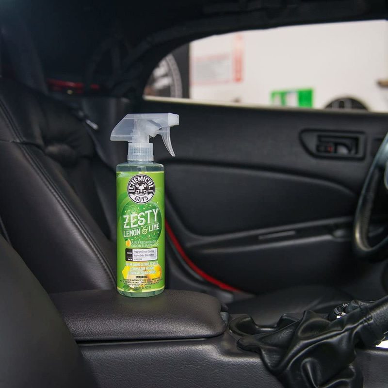 Chemical Guys Zesty Lemon Lime Air Freshener & Odor Eliminator - 16oz - Case of 6