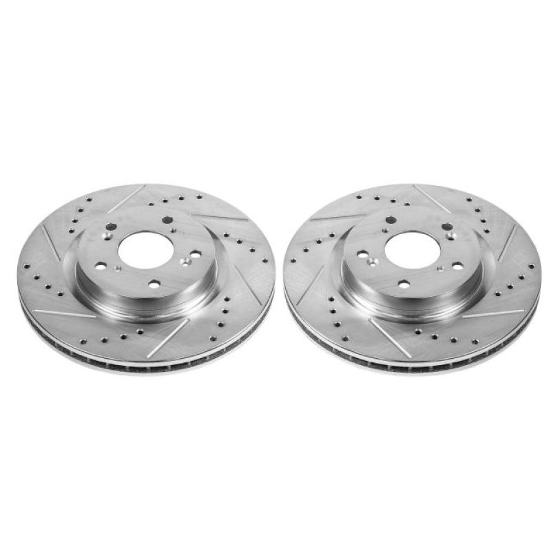 Power Stop 12-16 Honda CR-V Front Evolution Drilled & Slotted Rotors - Pair