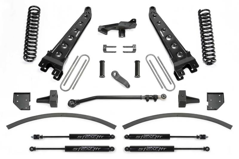 Fabtech 17-20 Ford F250/350 4WD Diesel 8in Radius Arm System w/Stealth Shocks