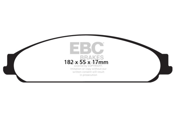 EBC 04-07 Ford Five Hundred 3.0 Redstuff Front Brake Pads