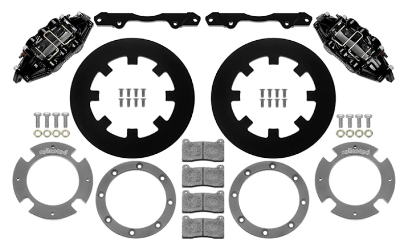 Wilwood 17-21 Can-Am X3RS Black Rear Kit 11.25in - Undrilled Rotors