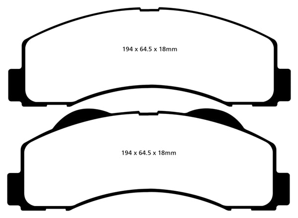 EBC 15+ Ford Expedition 3.5 Twin Turbo 2WD Ultimax2 Front Brake Pads