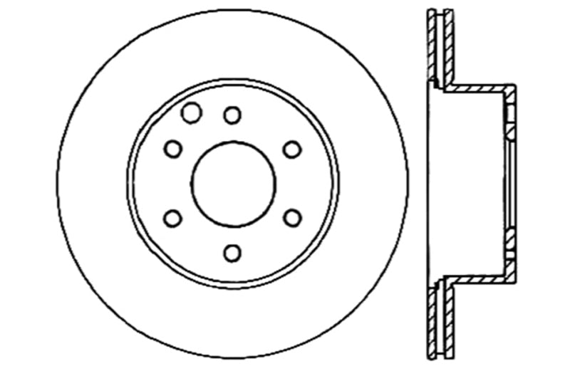 StopTech Slotted & Drilled Sport Brake Rotor