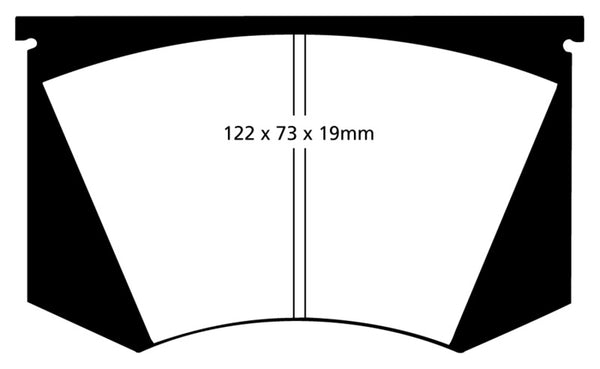 EBC 64-66 Ac Cobra 7.0 Redstuff Front Brake Pads