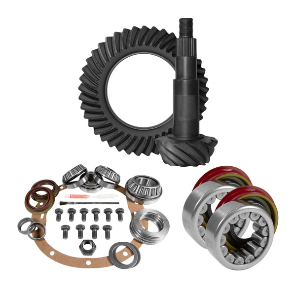 Yukon 8.6in GM 3.42 Rear Ring & Pinion Install Kit Axle Bearings and Seal