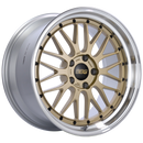BBS LM 19x10 5x120 ET25 Gold Center Polished Lip Wheel -82mm PFS/Clip Required