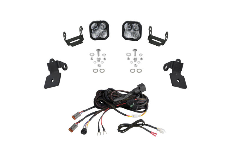 Diode Dynamics 20-Present Polaris RZR A-Pillar LED Pod Kit SS3 Sport - White Combo