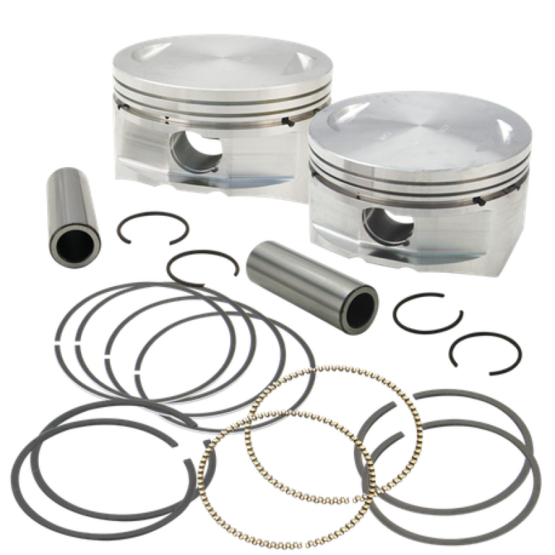 S&S Cycle Piston Set 3.927in .010in Flattop