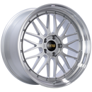 BBS LM 20x10 5x120 ET33 Diamond Silver Center Diamond Cut Lip Wheel -82mm PFS/Clip Required