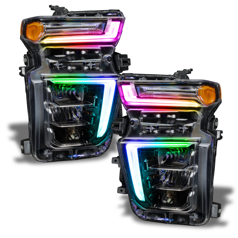 Oracle 20-21 Chevy Silv HD 2500/3500 RGB+W Headlight DRL Upgrade Kit - ColorSHIFT w/ BC1 Controller