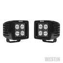 Westin LED Auxiliary Light 3.2in x 3.0in Spot w/5W Cree - Black