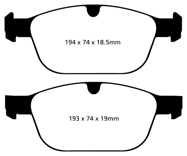 EBC 08+ Volvo XC60 3.0 Turbo Redstuff Front Brake Pads