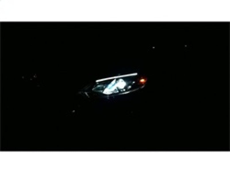 Spyder Ford Focus 12-14 Projector Headlights Halogen Model Only - DRL Black PRO-YD-FF12-DRL-BK