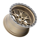 Weld W106 20X9 Ledge 6X135 ET20 BS5.75 Satin Bronze / Black Ring 87.1