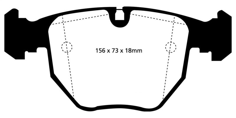 EBC 00-06 BMW X5 3.0 Greenstuff Front Brake Pads