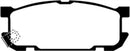 EBC 01-03 Mazda Miata MX5 1.8 (Sports Suspension) Redstuff Rear Brake Pads