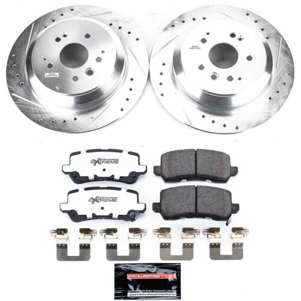 Power Stop 17-19 Acura MDX Rear Z26 Street Warrior Brake Kit