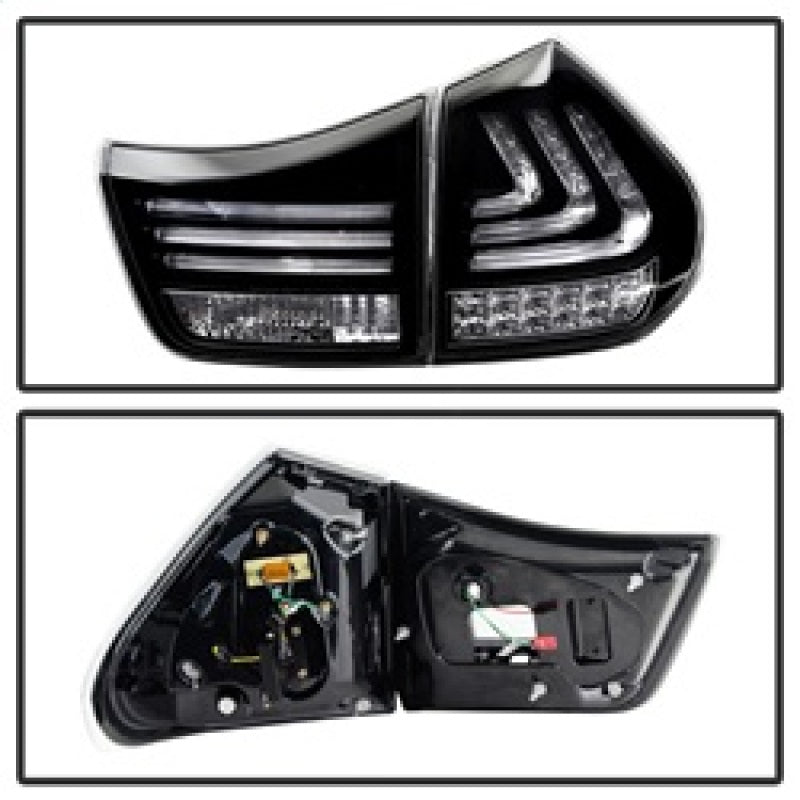 Spyder Lexus RX330/RX350 04-09 LED Tail Lights Black ALT-YD-LRX04-LED-BK