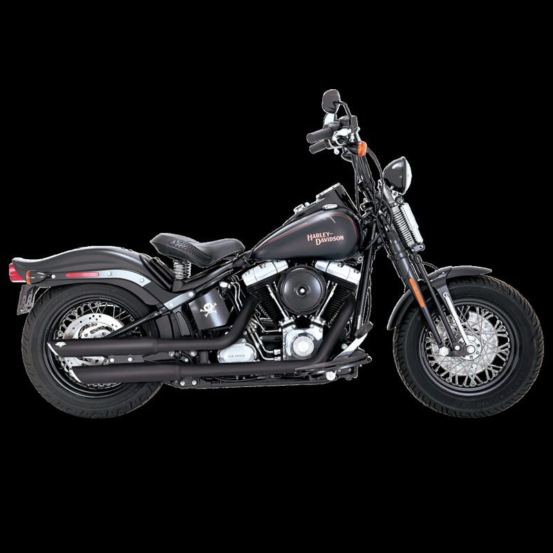 Vance and Hines 3 Twin Slash Slip-Ons Pcx Blk