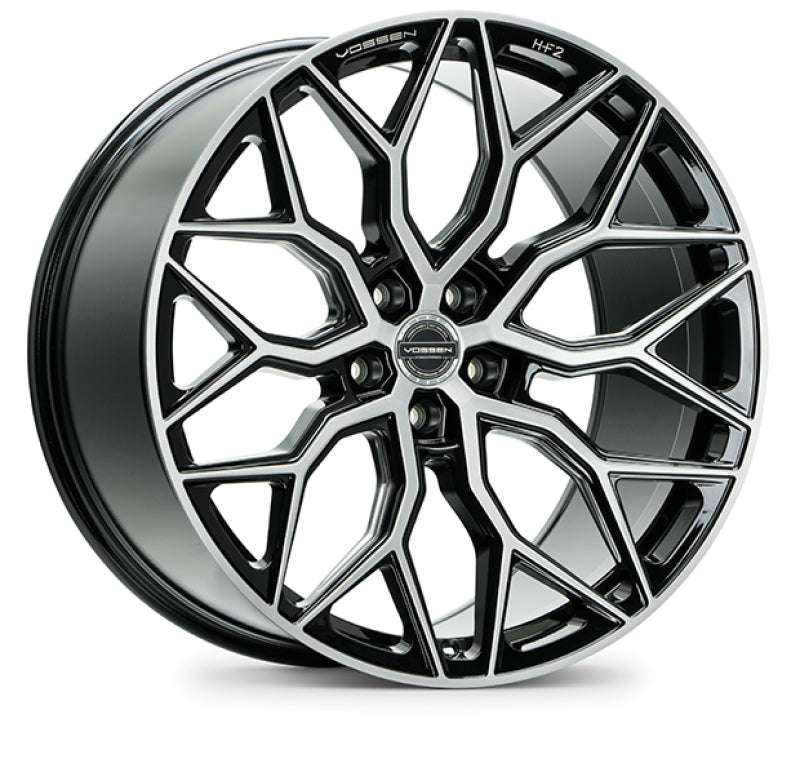 Vossen HF-2 20x9 / 5x114.3 / ET32 / Flat Face / 73.1 - Brushed Gloss Black